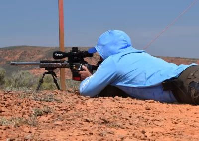 Fosnaugh Custom Rifles - FCR Rifles in Use Shooter in Prone Position