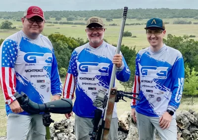 Paul Phillips and members of his Competitive Shooting Team GPG Global Precision